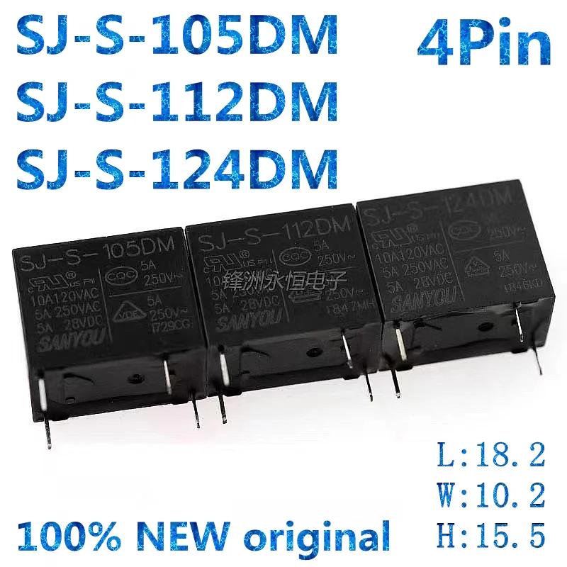  SJ-S-105DM SJ-S-112DM SJ-S-124DM,  , 5VDC, 12VDC, 24VDC, SJ-S, 105DM, 112DM, 124DM, 4 , 5A, 10 , 100% 
